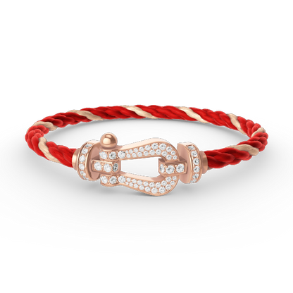 [Glimmer]FORCE LARGE HORSESHOE FULL DIAMOND BRACELET Glimmer GOLD