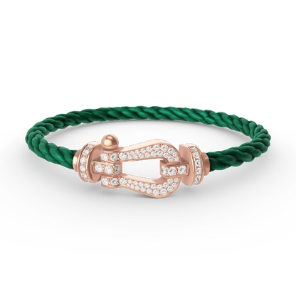 [Glimmer]FORCE LARGE HORSESHOE FULL DIAMOND BRACELET Glimmer GOLD