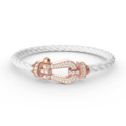 [Glimmer]FORCE LARGE HORSESHOE FULL DIAMOND BRACELET Glimmer GOLD