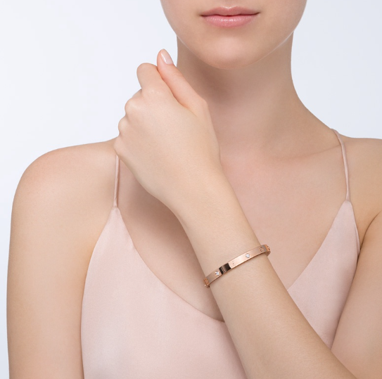 [Glimmer]LOVE BRACELET 6.1MM 4 DIAMONDS