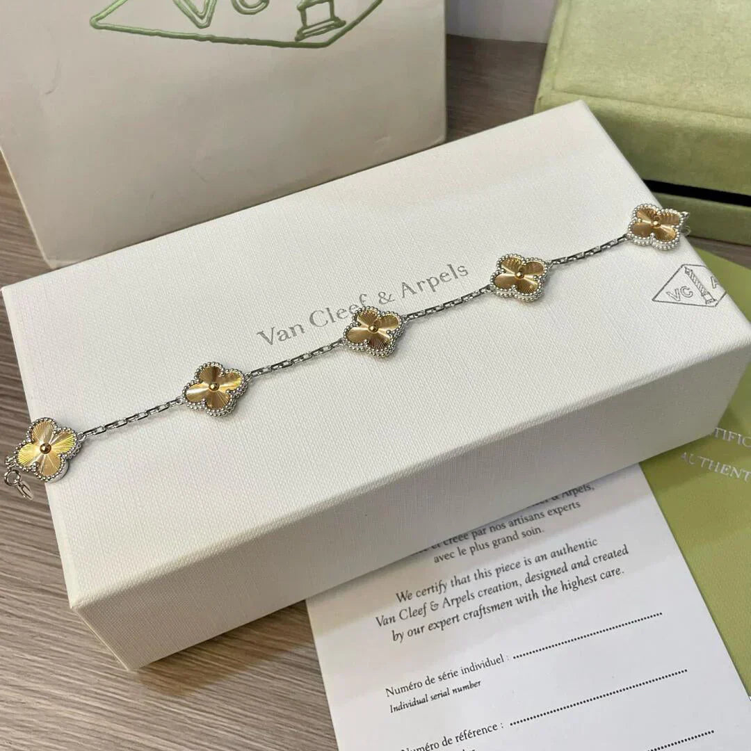 [Glimmer] CLOVER 5 MOTIF LASER BRACELET COLLECTION