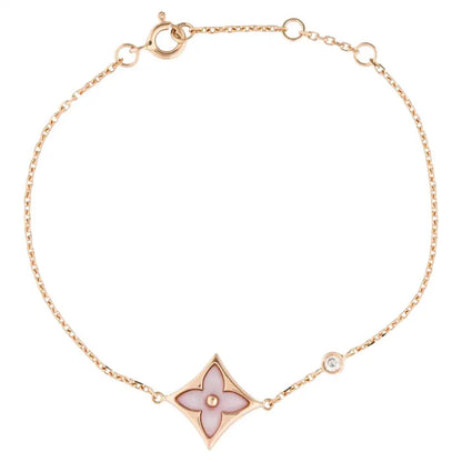 [Glimmer]STAR 1 DIAMOND PINK GOLD BRACELET