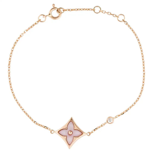 [Glimmer]STAR 1 DIAMOND PINK GOLD BRACELET