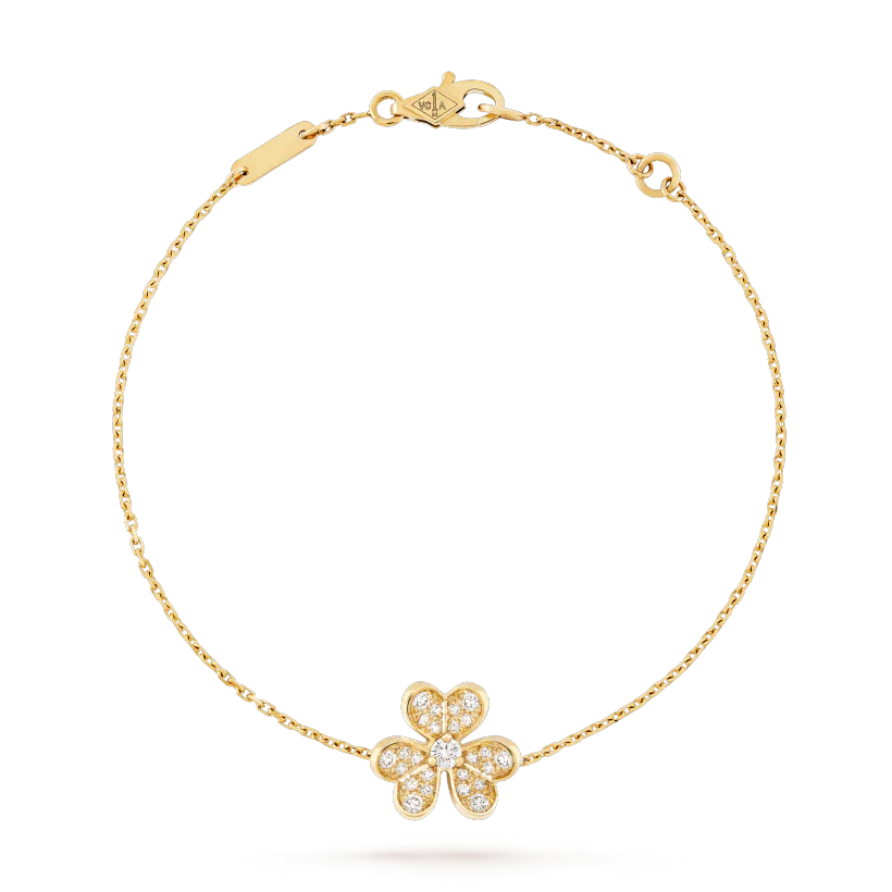 [Glimmer]FRIVOLE GOLD FLOWER DIAMOND BRACELET