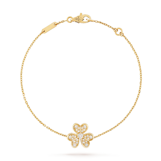[Glimmer]FRIVOLE GOLD FLOWER DIAMOND BRACELET