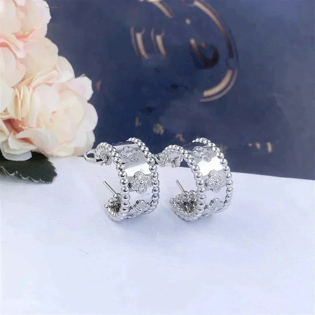 [Glimmer]パーリーダイヤモンドピアス
