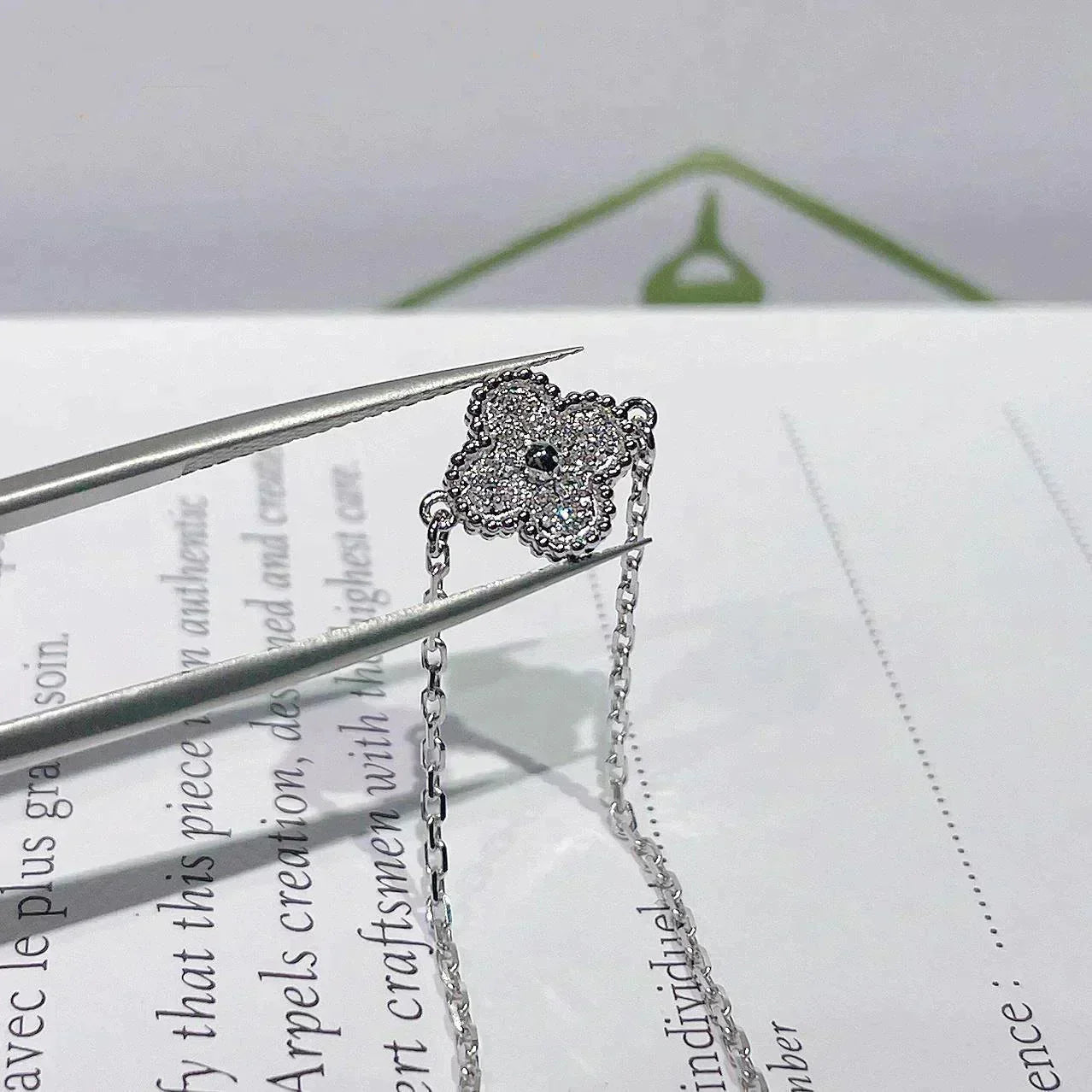 [Glimmer]CLOVER  SINGLE FLOWER BRACELET SILVER