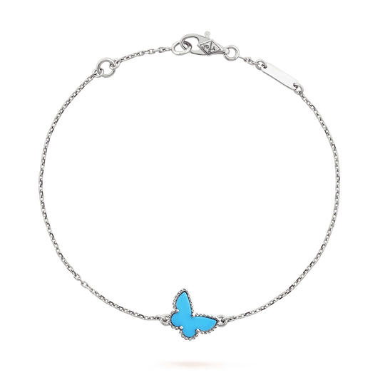 [Glimmer]BUTTERFLY TURQUOISE BUTTERFLY BRACELET SILVER