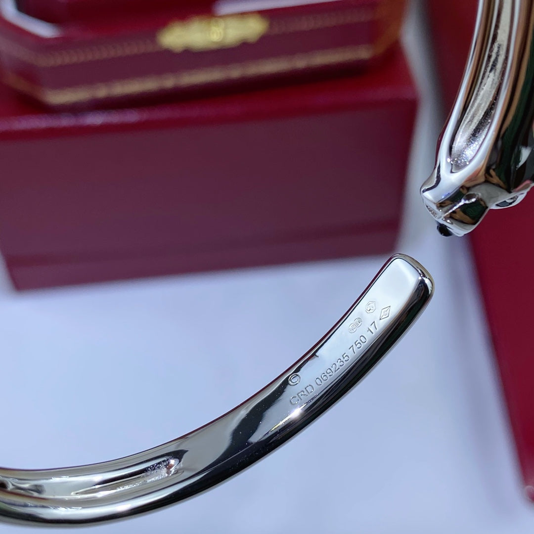 [Glimmer]PANTHERE SILVER OPEN BRACELET