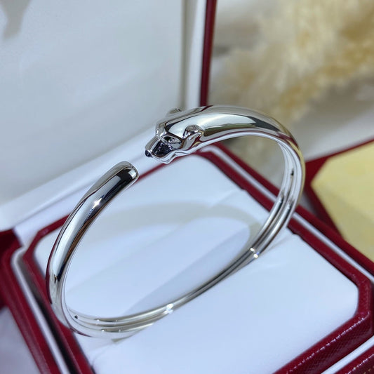 [Glimmer]PANTHERE SILVER OPEN BRACELET