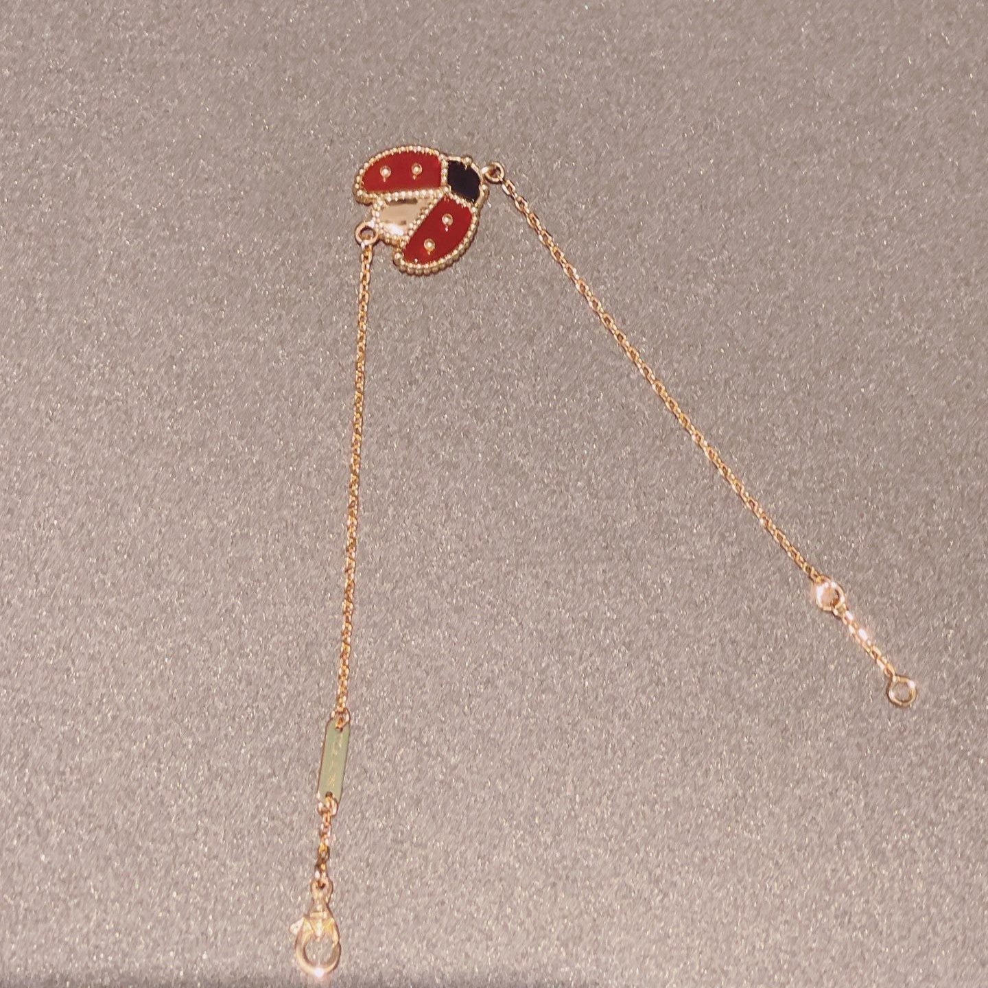 [Glimmer]LUCKY SPRING 1 MOTIF PINK GOLD BRACELET