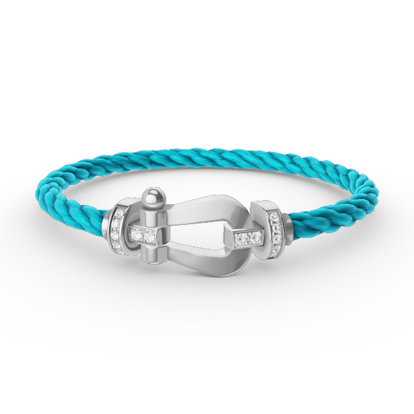 [Glimmer]FORCE LARGE HORSESHOE HALF DIAMOND BRACELET SILVER