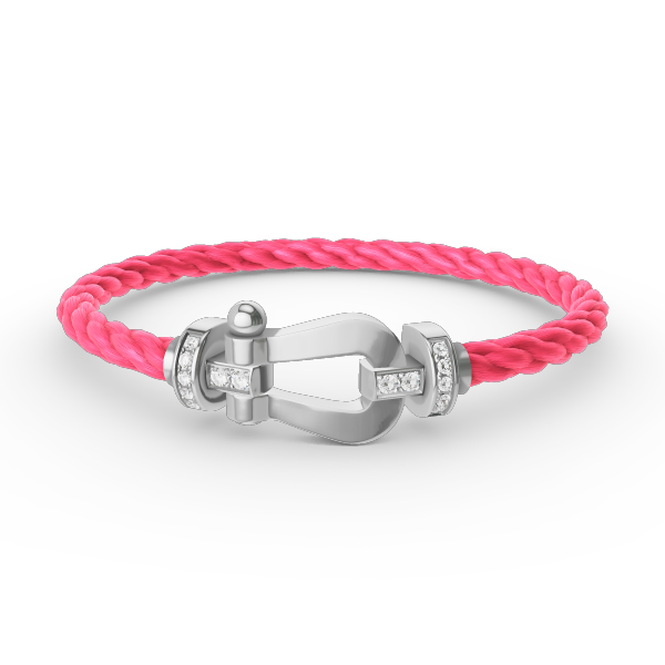 [Glimmer]FORCE LARGE HORSESHOE HALF DIAMOND BRACELET SILVER