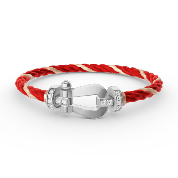 [Glimmer]FORCE LARGE HORSESHOE HALF DIAMOND BRACELET SILVER