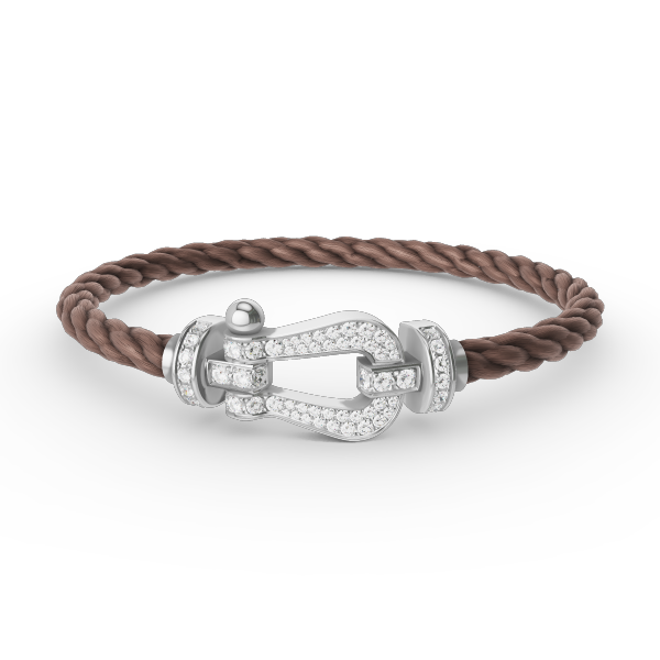 [Glimmer]FORCE LARGE HORSESHOE FULL DIAMOND BRACELET SILVER