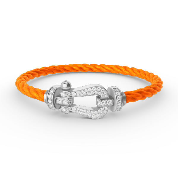 [Glimmer]FORCE LARGE HORSESHOE FULL DIAMOND BRACELET SILVER
