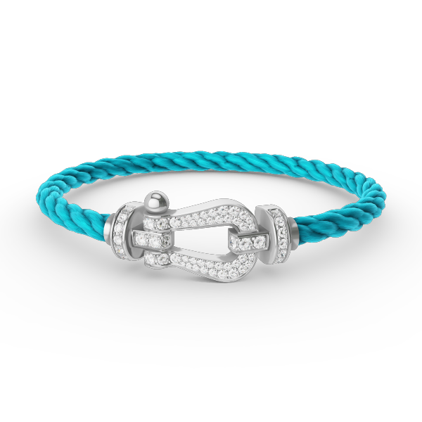 [Glimmer]FORCE LARGE HORSESHOE FULL DIAMOND BRACELET SILVER