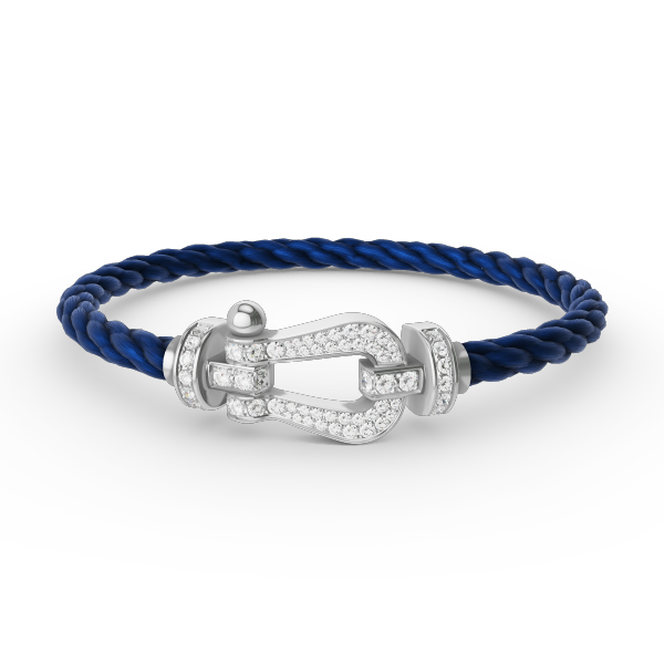 [Glimmer]FORCE LARGE HORSESHOE FULL DIAMOND BRACELET SILVER