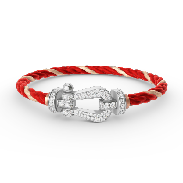 [Glimmer]FORCE LARGE HORSESHOE FULL DIAMOND BRACELET SILVER