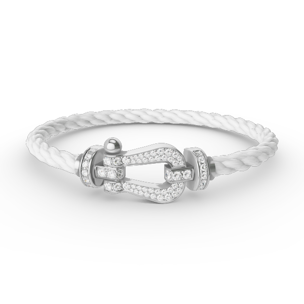 [Glimmer]FORCE LARGE HORSESHOE FULL DIAMOND BRACELET SILVER