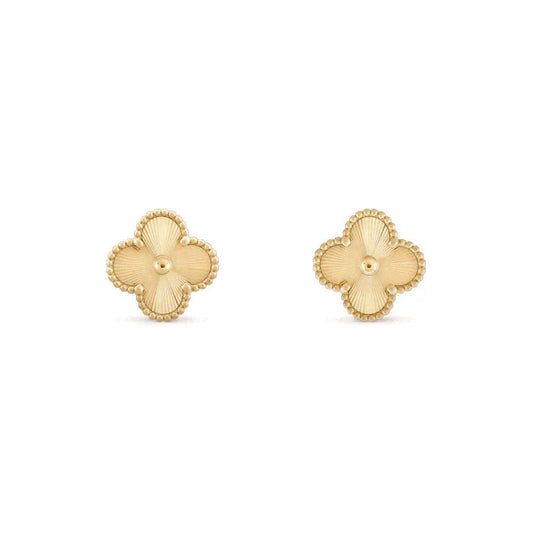 [Glimmer]CLOVER MEDIUM 1 MOTIFS LASER EARRINGS