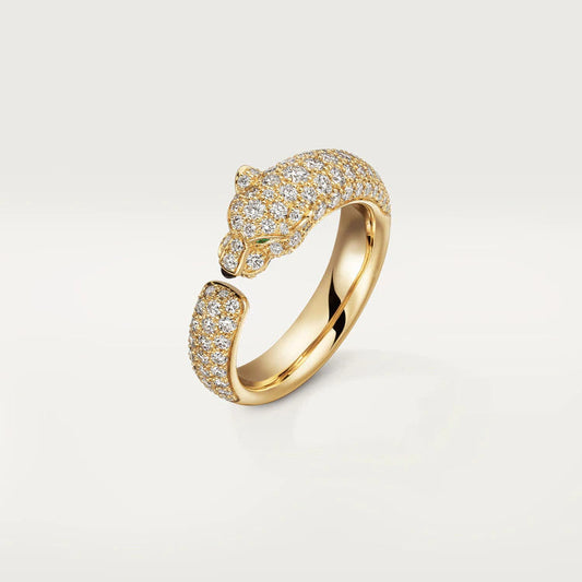 [Glimmer]PANTHERE PINK GOLD DIAMOND RING