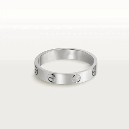 [Glimmer]LOVE RING 4MM 1 DIAMOND SILVER