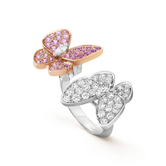 [Glimmer]TWIN BUTTERFLY DIAMOND RING