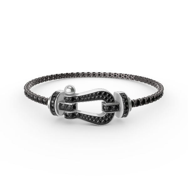 [Glimmer]FORCE  LARGE HORSESHOE FULL DIAMOND TENNIS BRACELET